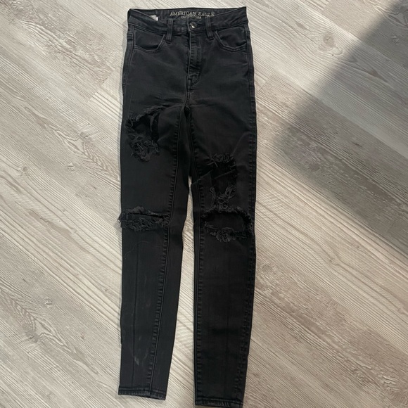American Eagle Outfitters Denim - Black skinny jeans